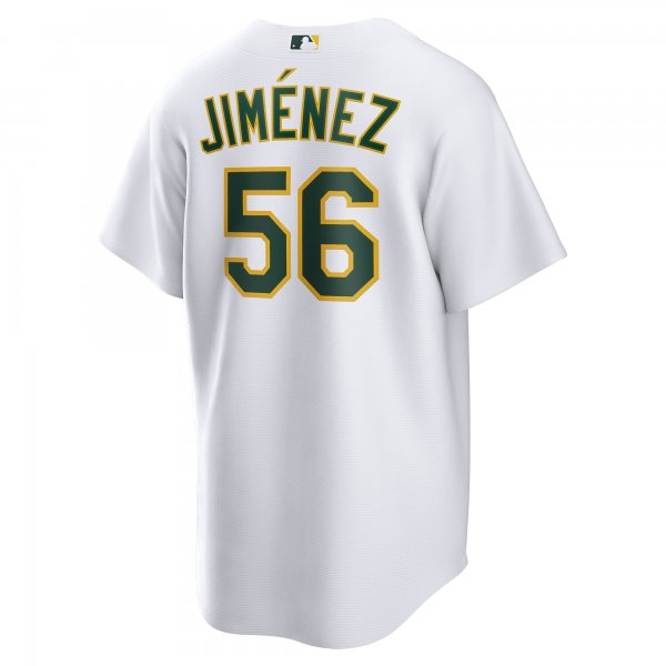 Men's Oakland Athletics Dany JimÃÂ©nez Nike White Home  Replica Player Jersey