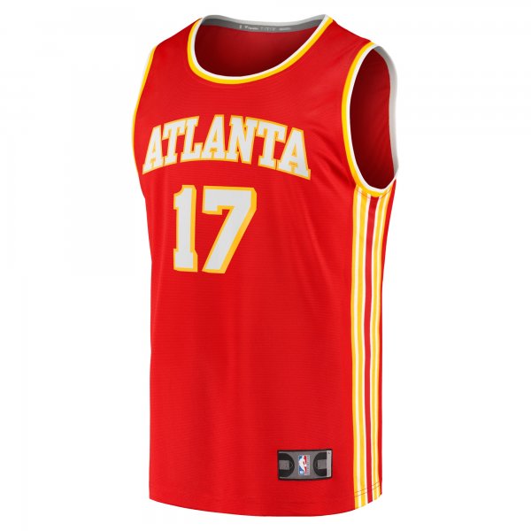 Youth Atlanta Hawks Onyeka Okongwu Fanatics Red Fast Break Replica Jersey - Icon Edition