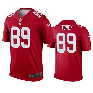 Men's New York Giants #89 Kadarius Toney Red Inverted Legend Jersey