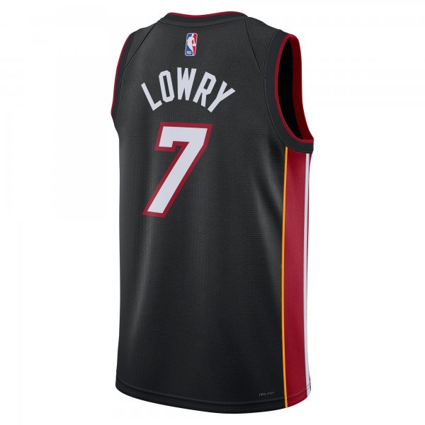 Unisex Miami Heat Kyle Lowry Nike Black Swingman Jersey - Icon Edition