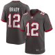 Men's Tampa Bay Buccaneers Tom Brady Nike Pewter Alternate Game Jersey