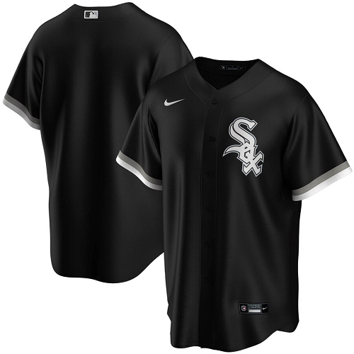 Men's Nike Chicago White Sox Black Blank Alternate 2020 MLB Jersey