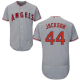 Los Angeles Angels #44 Reggie Jackson Grey Flexbase Collection Stitched MLB Jersey