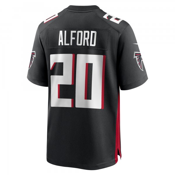 Men's Atlanta Falcons Dee Alford Nike  Black Team Game Jersey