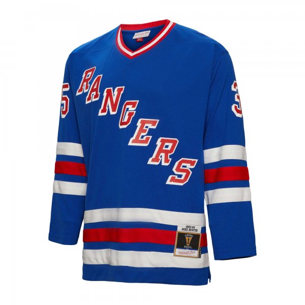 Men's New York Rangers Mike Richter Mitchell & Ness Blue  1993/94 Blue Line Player Jersey