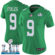 Women's Nike NFL Philadelphia Eagles #9 Nick Foles Limited Green Rush Vapor Untouchable Super Bowl LII Jersey