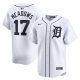 Men's Detroit Tigers #17 Austin Meadows Nike White Home Limited Player Jersey