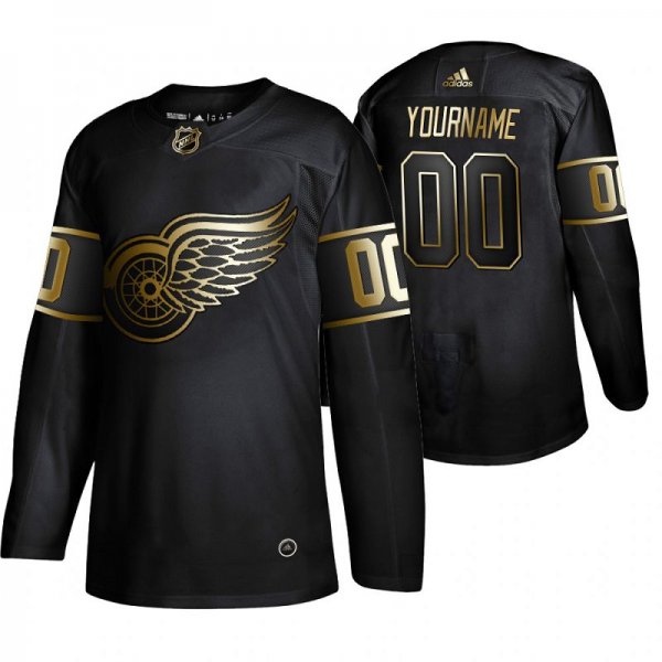 Men's Adidas Detroit Red Wings 2019 Custom NHL Golden Edition Jersey.