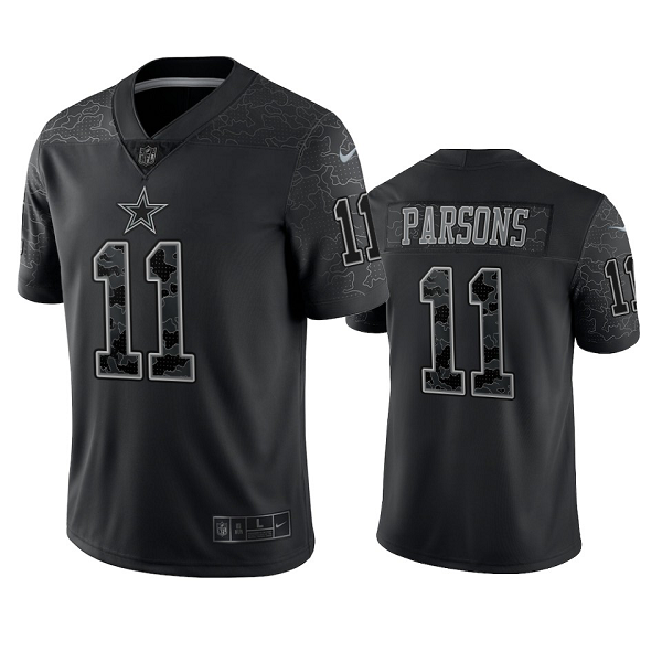 Dallas Cowboys Micah Parsons Black Reflective Limited Jersey #11