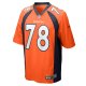 Men's Denver Broncos William Sherman Nike  Orange Team Game Jersey