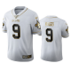 New Orleans Saints #9 Drew Brees White Men's Stitched NFL Limited Golden Edition Jersey